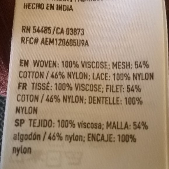 🌞 New American Eagle Camisole Burgundy Lace  XS - Picture 13 of 14